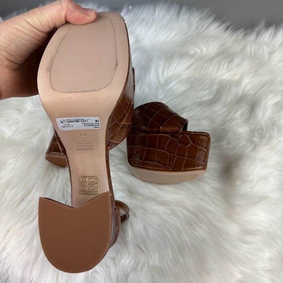 Schutz Elsie Sandal in Wood - Picture 7 of 7